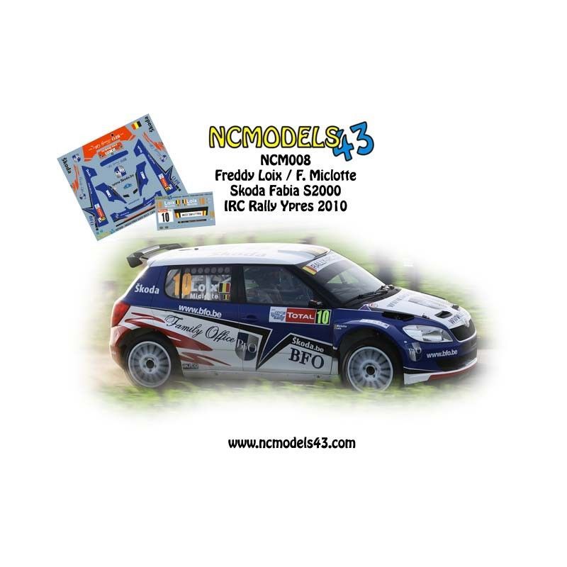 Freddy Loix - Skoda Fabia S2000 - Rally Ypres 2010