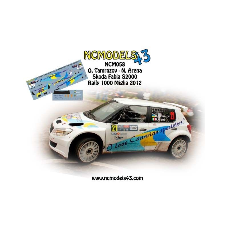 Oleksii Tamrazov - Skoda Fabia S2000 - Rally 1000 Miglia 2012