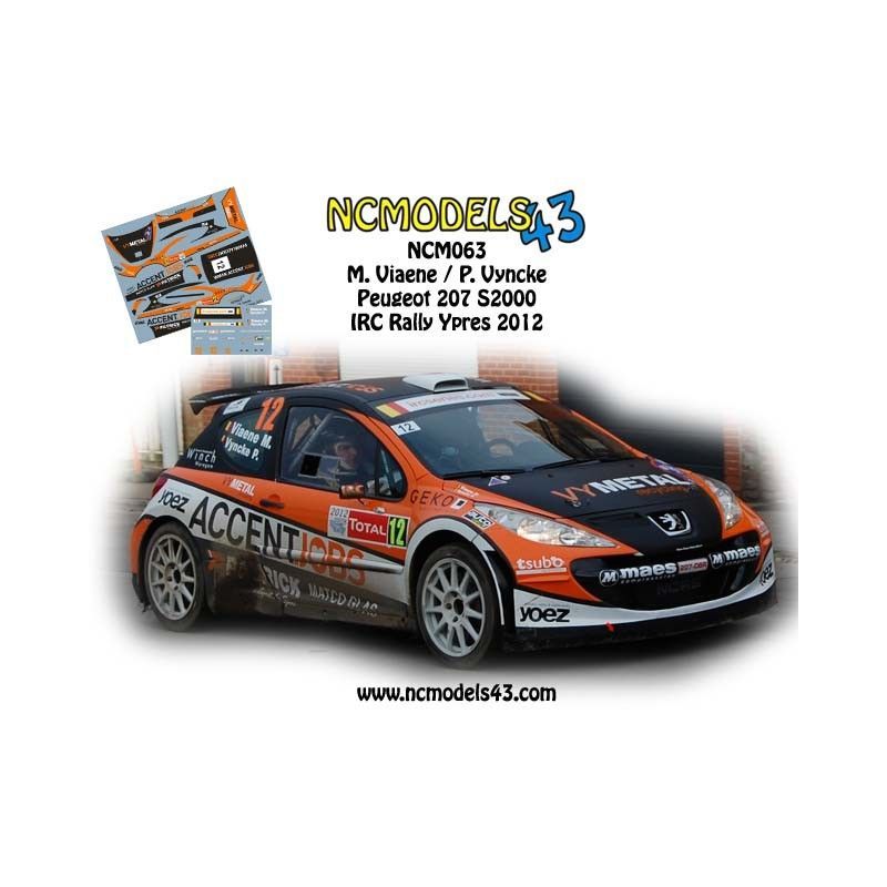 Mathias Viaene - Peugeot 207 S2000 - Rally Ypres 2012