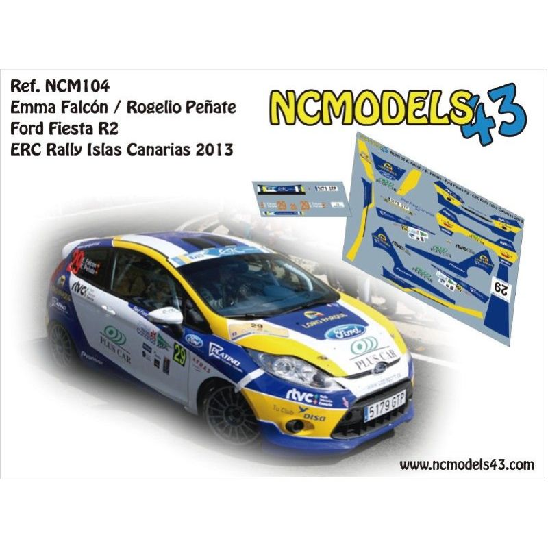 Emma Falcón - Ford Fiesta R2 - Rally Islas Canarias 2013