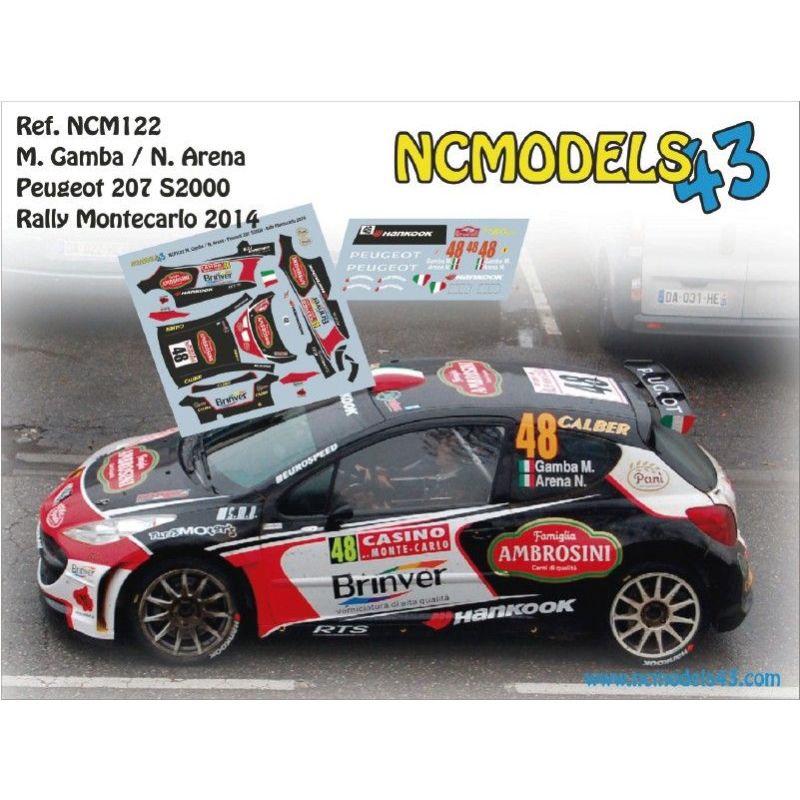 Matteo Gamba - Peugeot 207 S2000 - Rally Montecarlo 2014