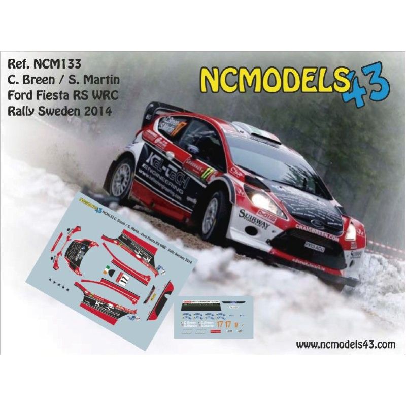 Craig Breen - Ford Fiesta RS WRC - Rally Suecia 2014