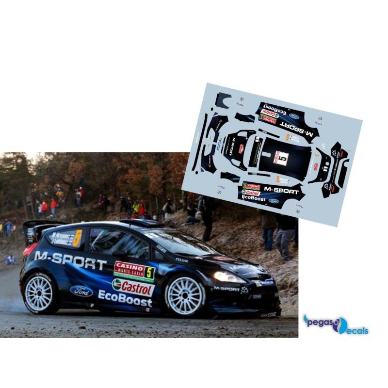 Mikko Hirvonen - Ford Fiesta WRC - Rally Montecarlo 2014