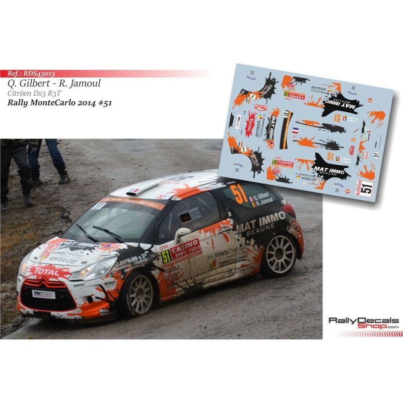 Quentin Gilbert - Citroen DS3 R3T - Rally Montecarlo 2014