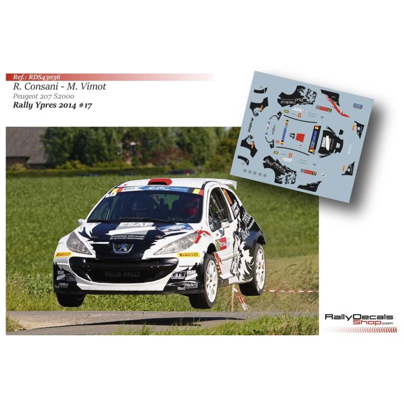 Robert Consani - Peugeot 207 S2000 - Rally Ypres 2014