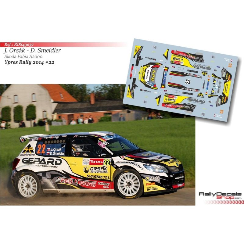 Jaroslav Orsák - Skoda Fabia S2000 - Rally Ypres 2014