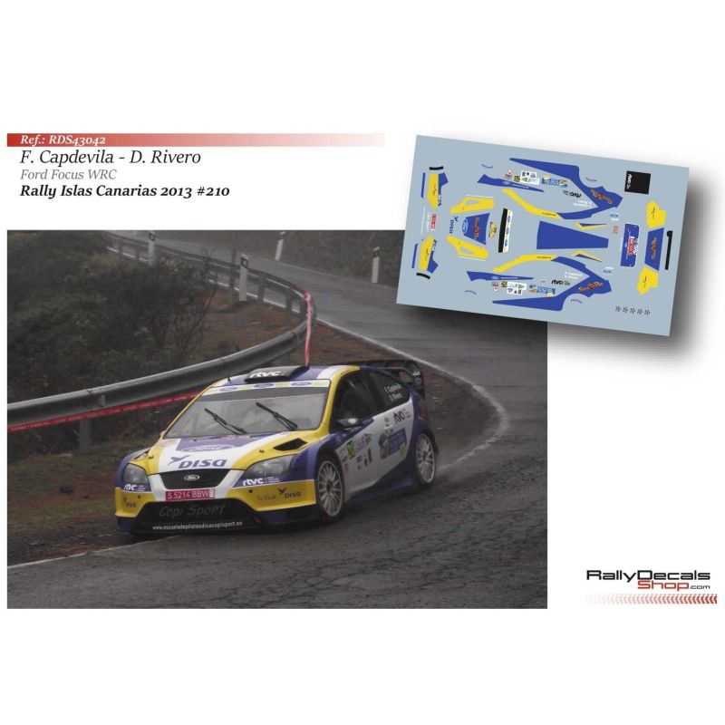 Fernando Capdevila - Ford Focus WRC - Rally Islas Canarias 2013