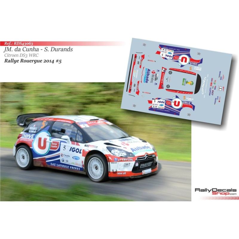 Jean Michel Da Cunha - Citroen DS3 WRC - Rally Rouergue 2014