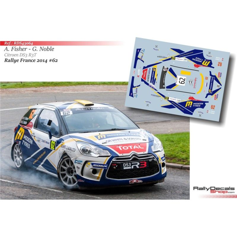Alastair Fisher - Citroen DS3 R3T - Rally France 2014