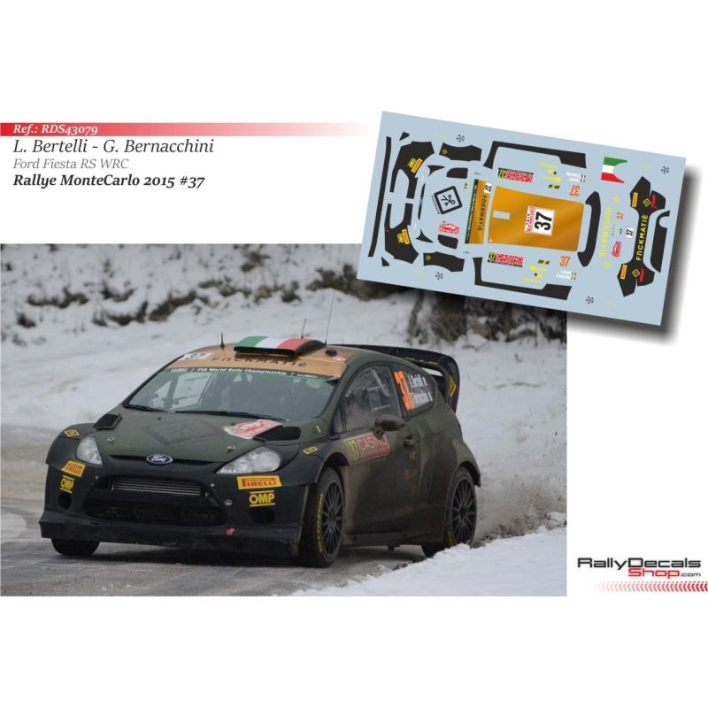 Lorenzo Bertelli - Ford Fiesta RS WRC - Rally Montecarlo 2015