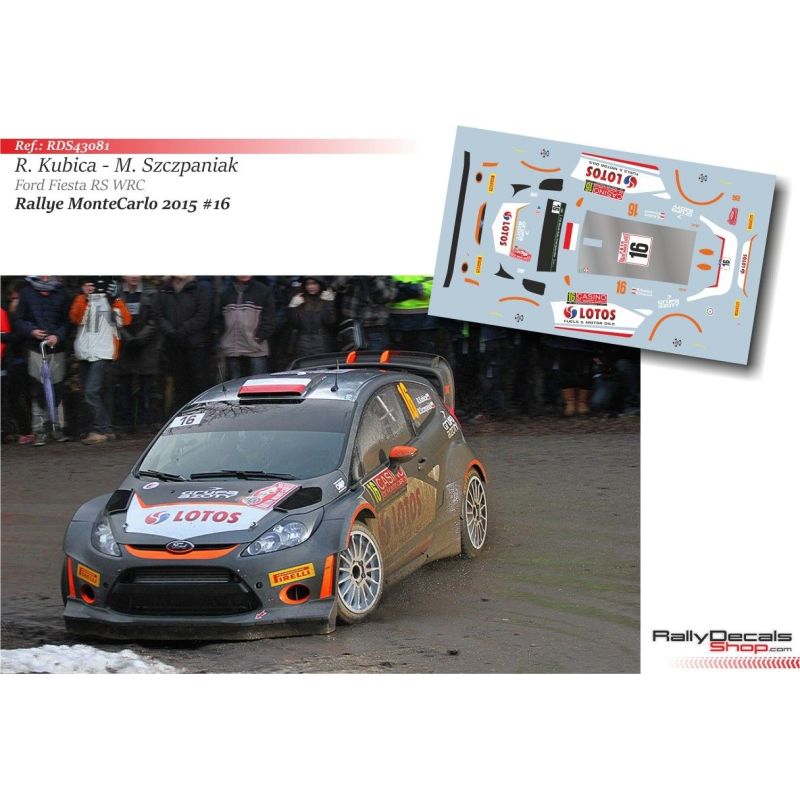 Robert Kubica - Ford Fiesta RS WRC - Rally Montecarlo 2015