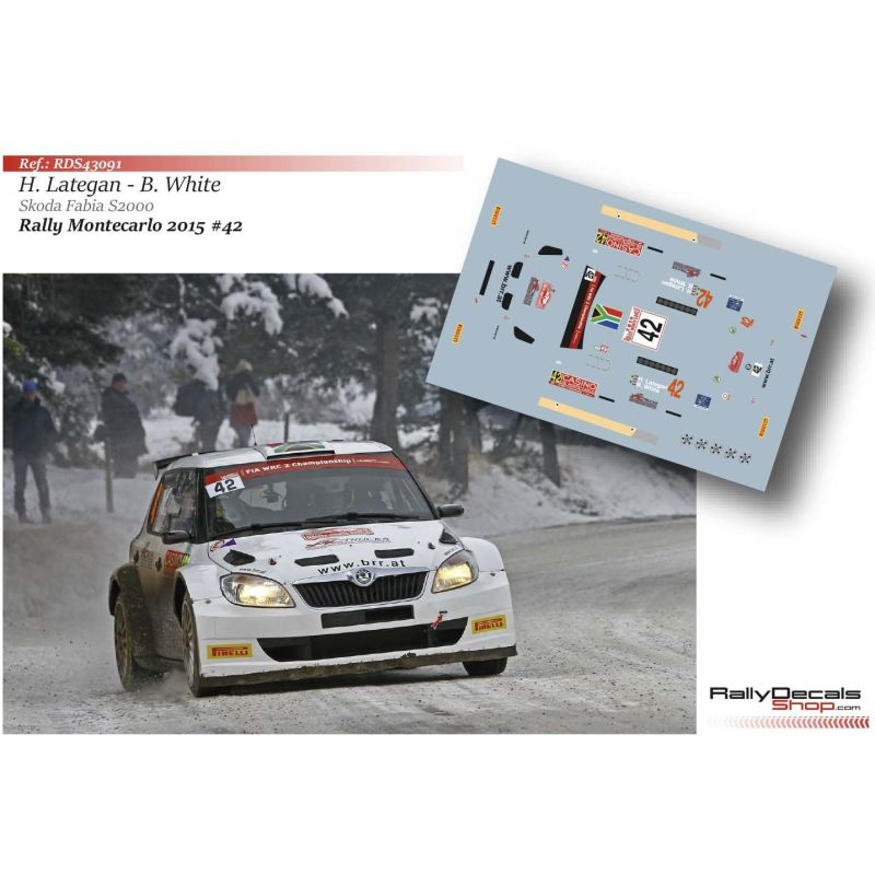 Henk Lategan - Skoda Fabia S2000 - Rally Montecarlo 2015