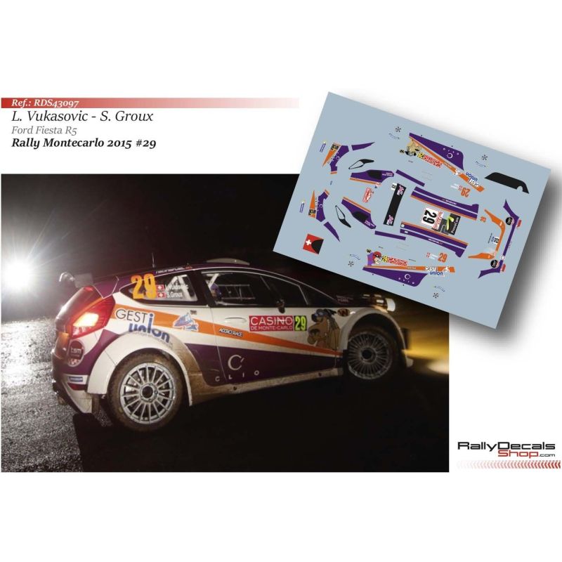 Laurent Vukasovic - Ford Fiesta R5 - Rally Montecarlo 2015