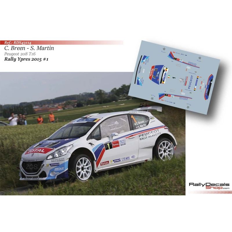 Craig Breen - Peugeot 208 T16 - Rally Ypres 2015