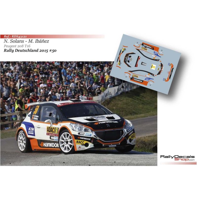 Nil Solans - Peugeot 208 T16 - Rally Deutschland 2015