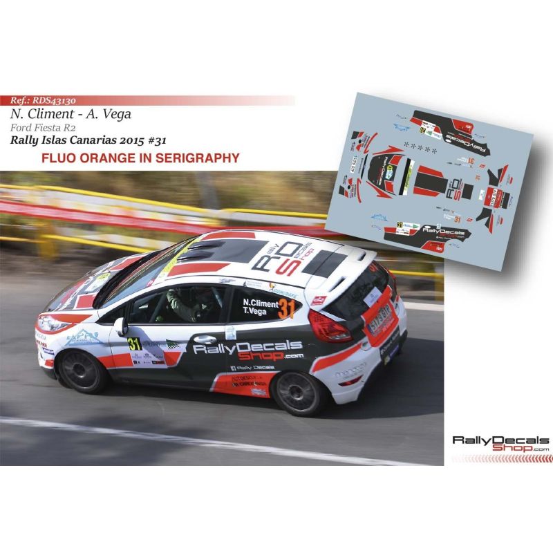 Nelson Climent - Ford Fiesta R2 - Rally Islas Canarias 2015