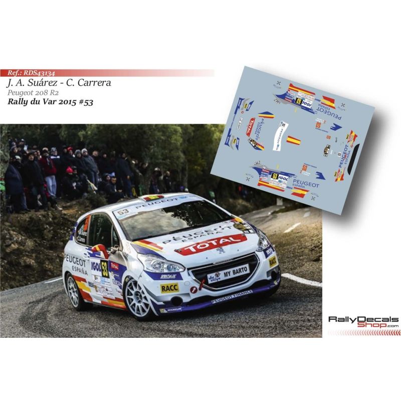 Peugeot 208 R2 - José Antonio Suárez - Peugeot 208 R2 - Rally du Var 2015