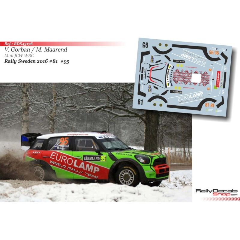 Valeriy Gorban & Mait Maarend - Mini JCW WRC - Rally Sweden 2016