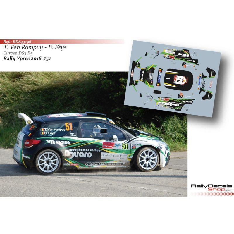 Tom Van Rompuy - Citroen DS3 R5 - Rally Ypres 2016