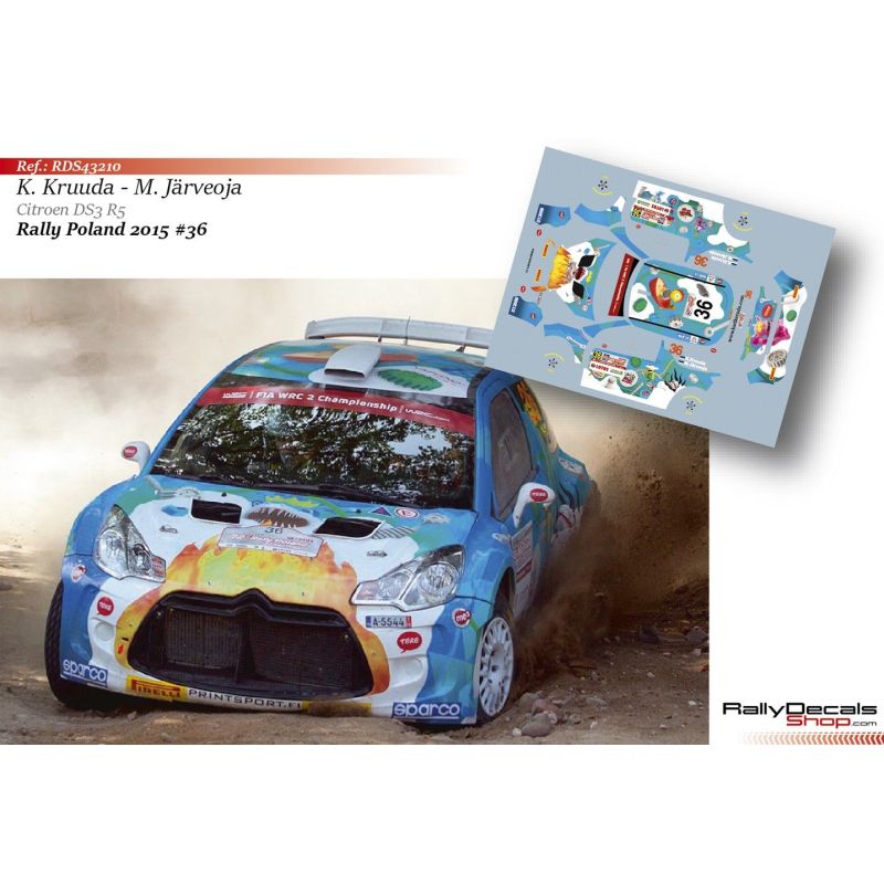 Karl Kruuda - Citroen DS3 R5 - Rally Poland 2015