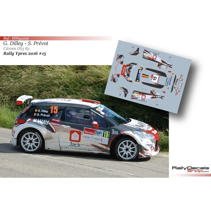 Guillaume Dilley - Citroen DS3 R5 - Rally Ypres 2016