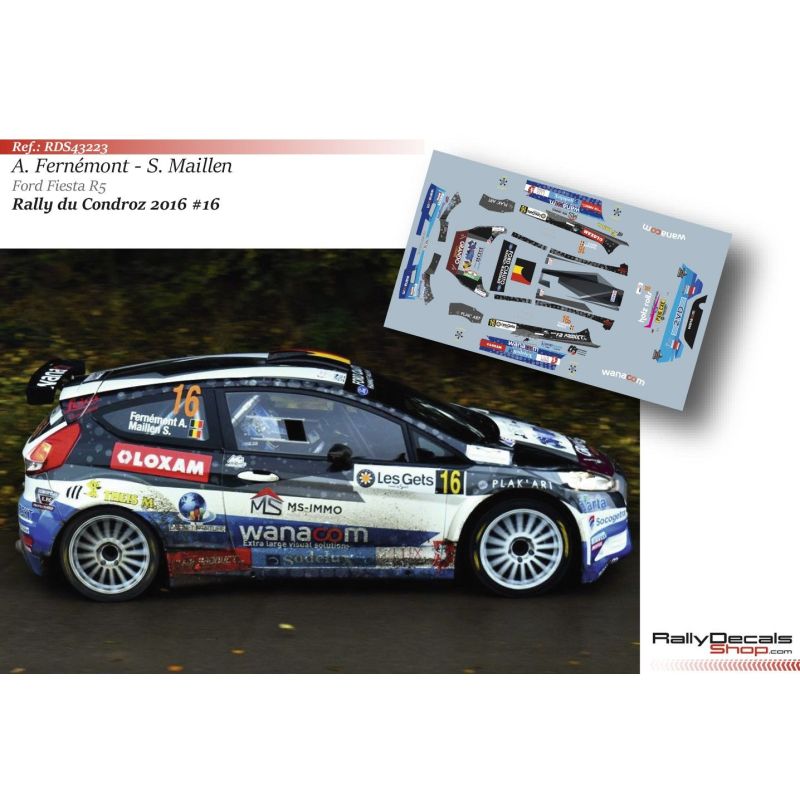 Adrian Fernémont - Ford Fiesta R5 - Rally Condroz 2016