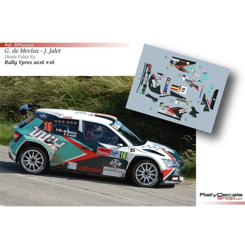Ghislain de Mevius - Skoda Fabia R5 - Rally Ypres 2016