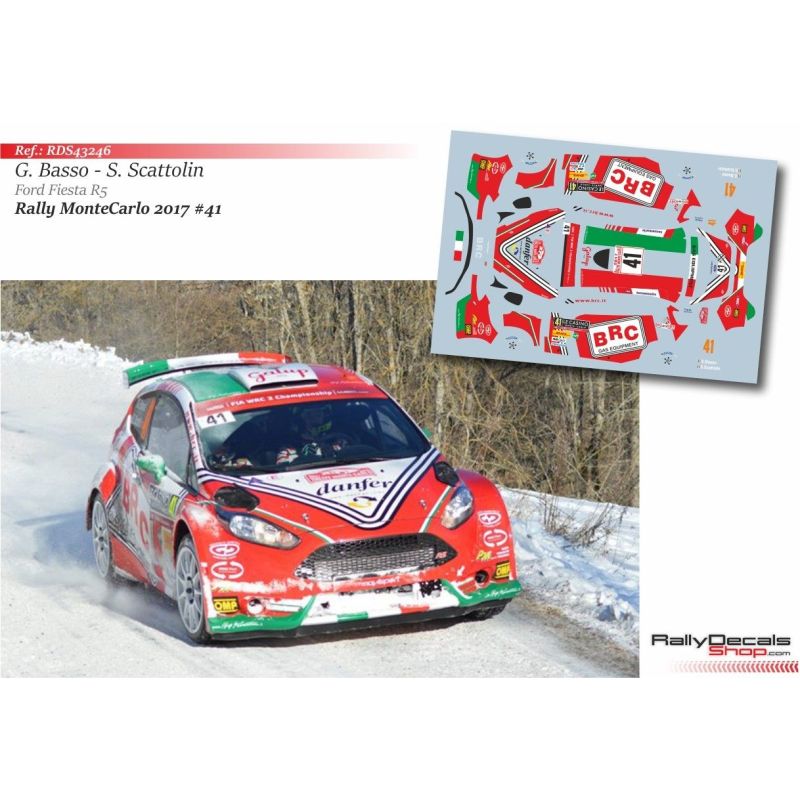 Giandomenico Basso - Ford Fiesta R5 - Rally Montecarlo 2017