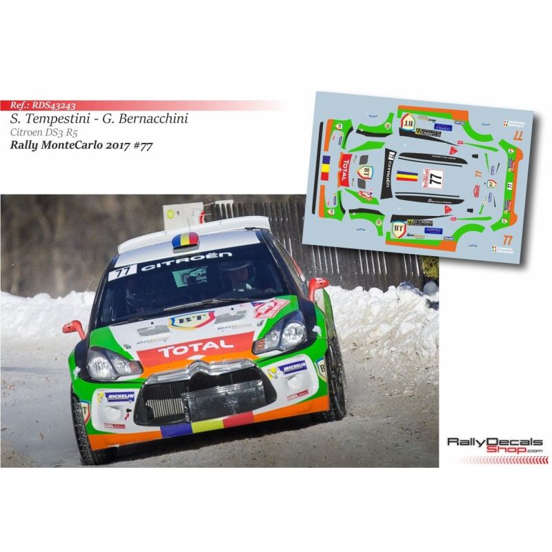 Simone Tempestini - Citroen DS3 R5 - Rally Montecarlo 2017