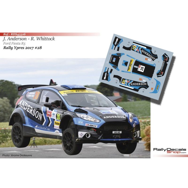 Jamie Anderson - Ford Fiesta R5 - Rally Ypres 2017