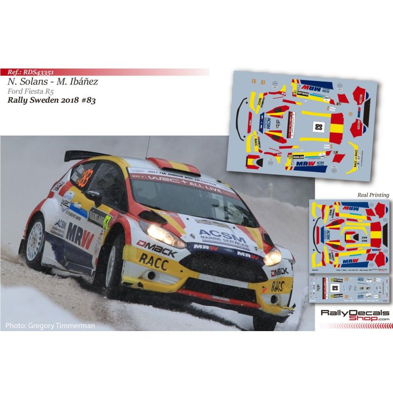 Nil Solans - Ford Fiesta R5 - Rally Sweden 2018