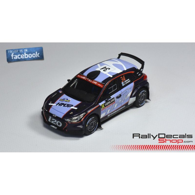 Hyundai i20 R5 - Jari Huttunen - Rally Sweden 2018