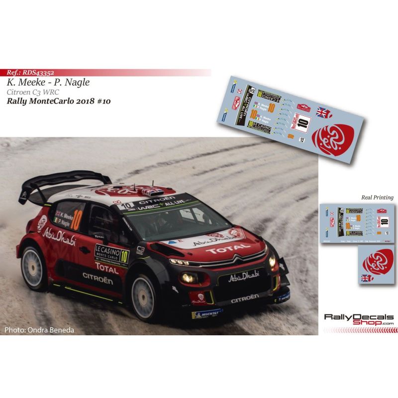Kris Meeke - Citroen C3 WRC - Rally Montecarlo 2018