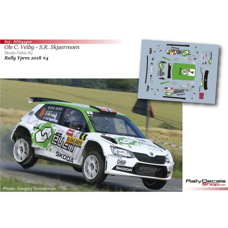 Ole C. Veiby - Skoda Fabia R5 - Rally Ypres 2018