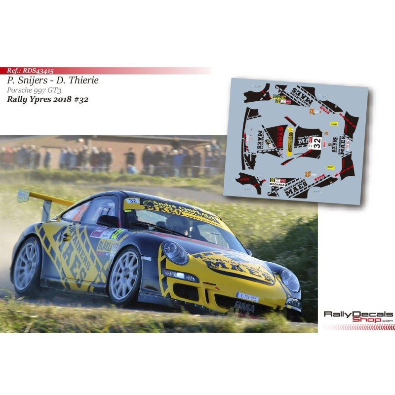 Patrick Snijers - Porsche 997 GT3 - Rally Ypres 2018