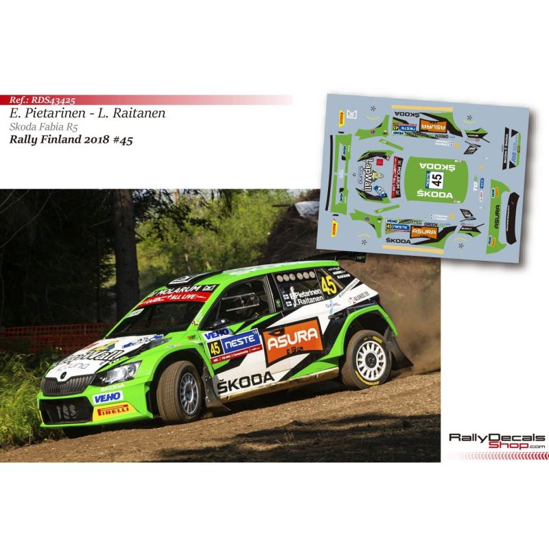 Eerik Pietarinen - Skoda Fabia R5 - Rally Finland 2018