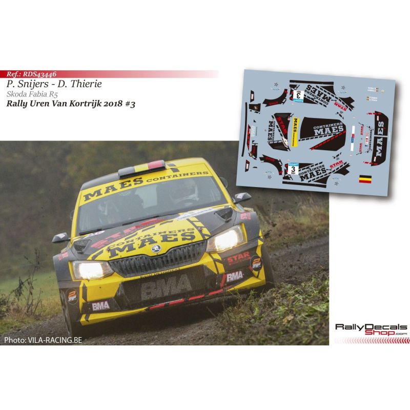 Patrick Snijers - Skoda Fabia R5 - Rally Uren van Kortrijk 2018