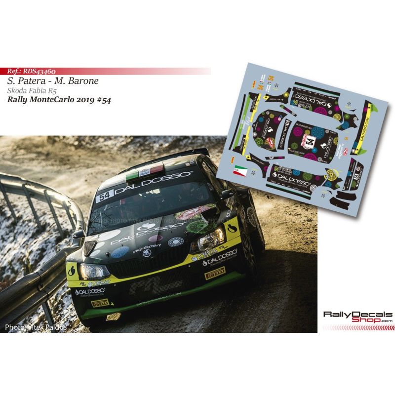 Silvano Patera - Skoda Fabia R5 - Rally MonteCarlo 2019