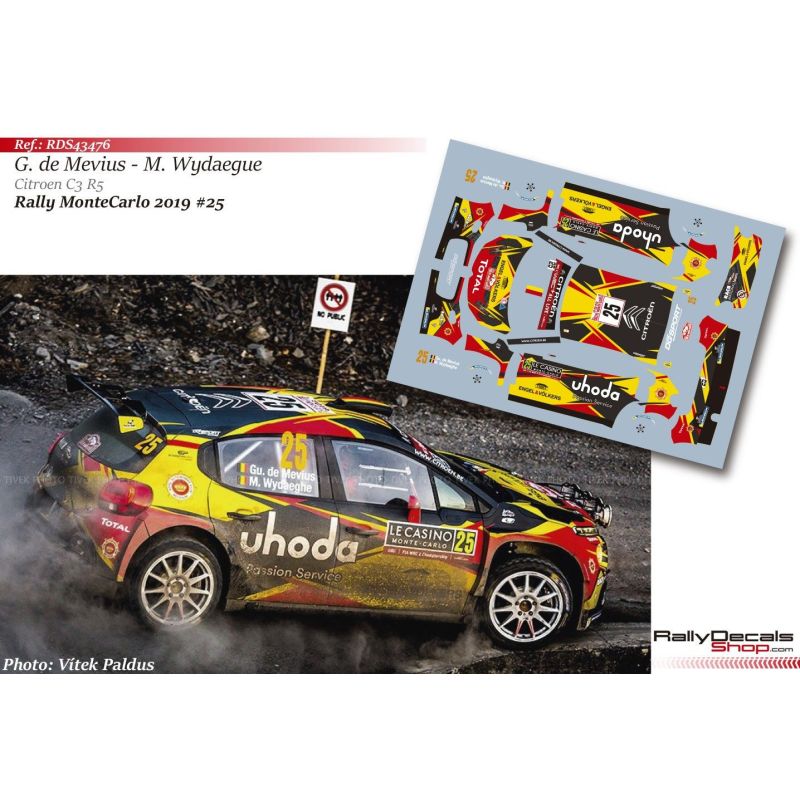 Guillaume de Mevius - Citroen C3 R5 - Rally MonteCarlo 2019