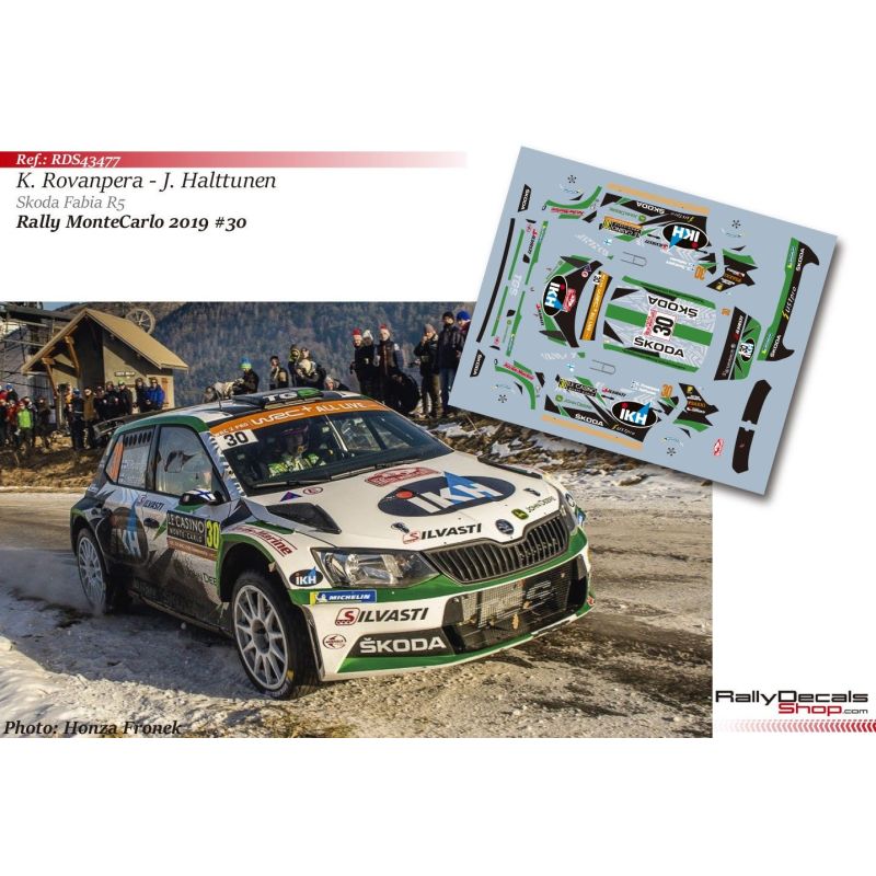 Kalle Rovanpera - Skoda Fabia R5 - Rally MonteCarlo 2019
