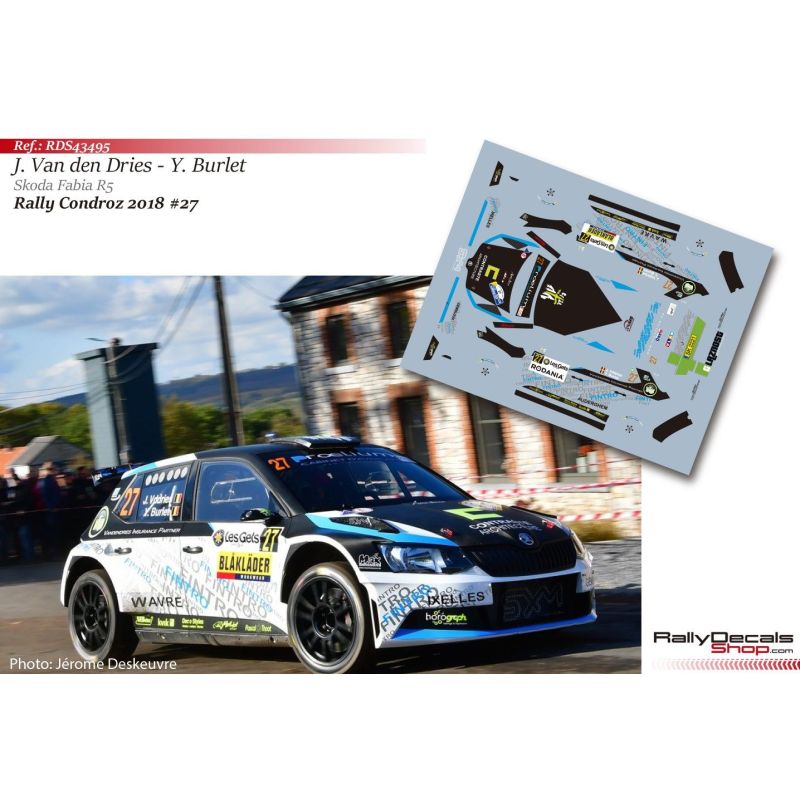 Johan Van den Dries - Skoda Fabia R5 - Rally Condroz 2018