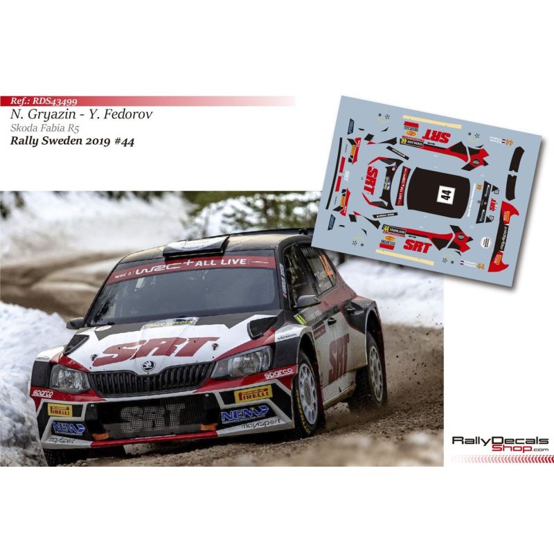 Nikolay Gryazin - Skoda Fabia R5 - Rally Sweden 2019