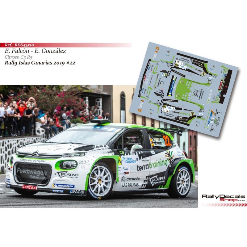 Emma Falcón - Citroen C3 R5 - Rally Islas Canarias 2019