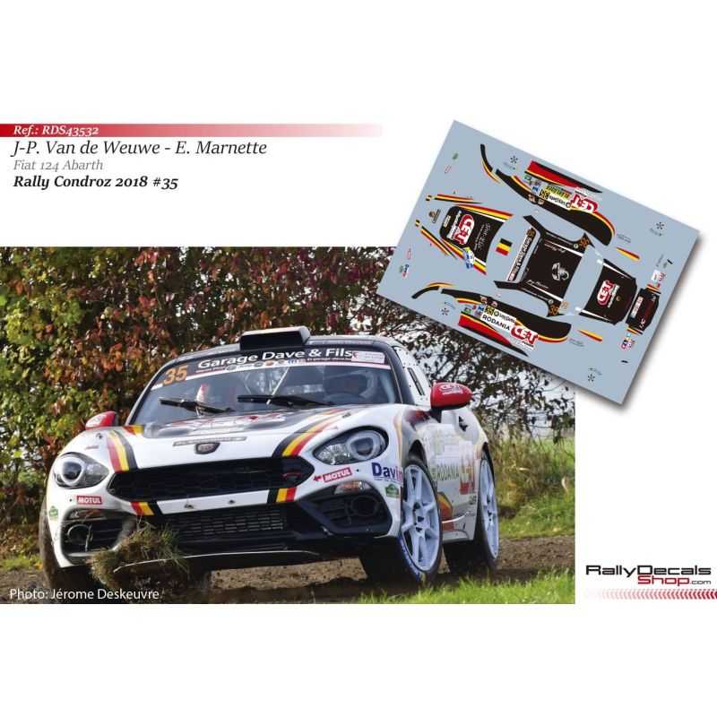 Jean Pierre Van de Weuwer - Fiat 124 Abarth - Rally Condroz 2018