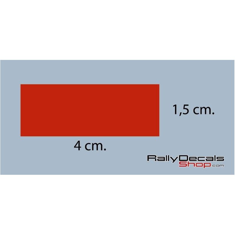 Fluor Orange Decal