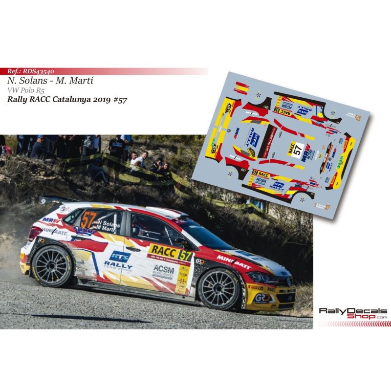 Nil Solans - VW Polo R5 - Rally Catalunya 2019