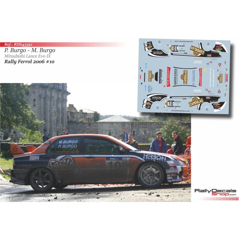 Pedro Burgo - Mitsubishi Lancer EVO IX - Rally Ferrol 2006