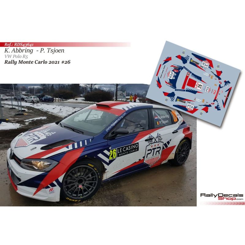 Kevin Abbring - VW Polo R5 - Rally Monte Carlo 2021