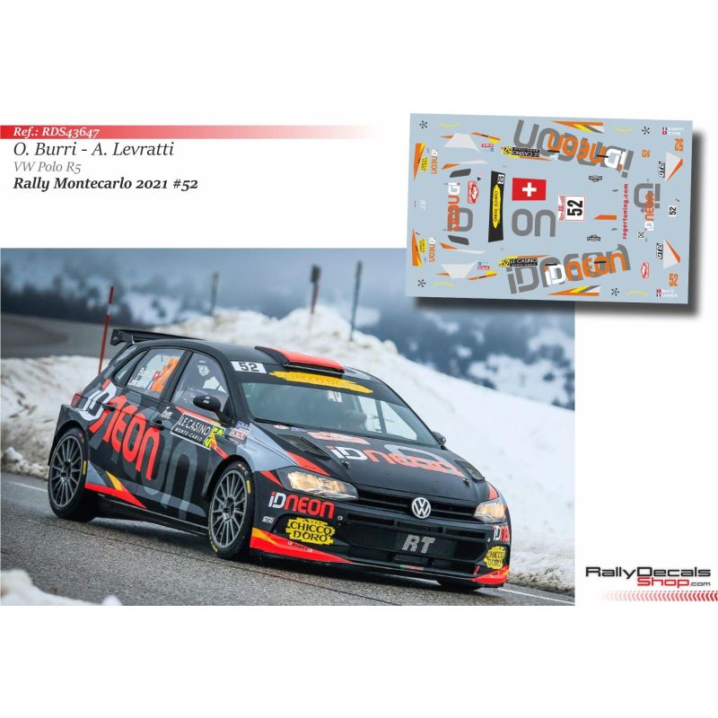 Olivier Burri - VW Polo R5 - Rally Monte Carlo 2021