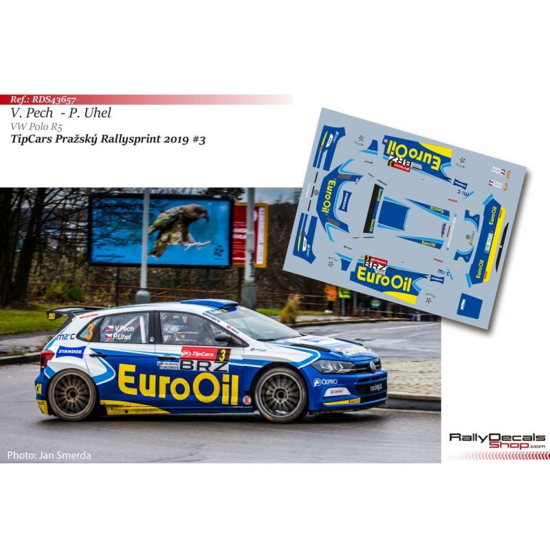 Václav Pech - VW Polo R5 - TipCars Prazsky Rallysprint 2019